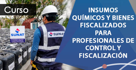 Insumos químicos y bienes fiscalizados para profesionales de control y fiscalización